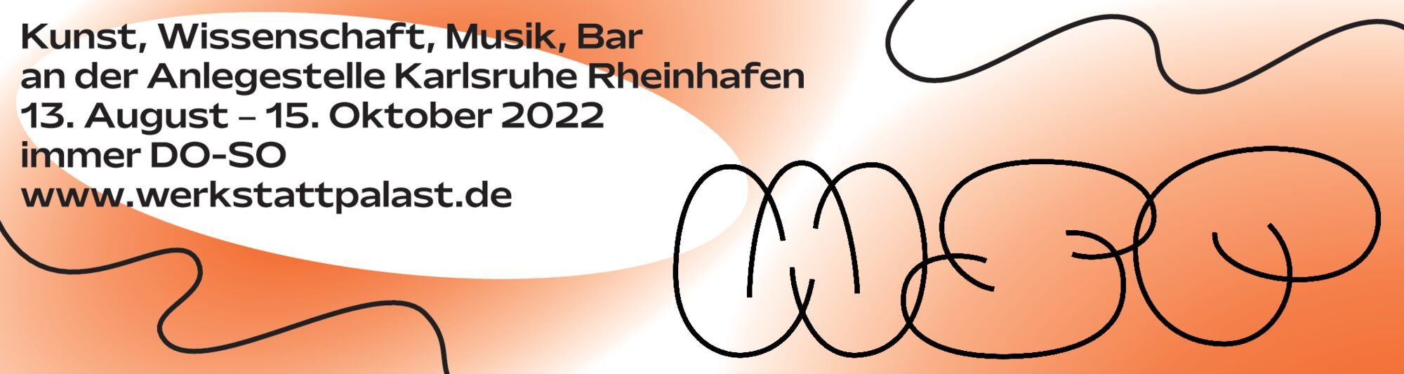 Breites Banner mit rotem Verlauf, schwarzer Linie, WSP-Logo sowie Titel und Zeitraum.