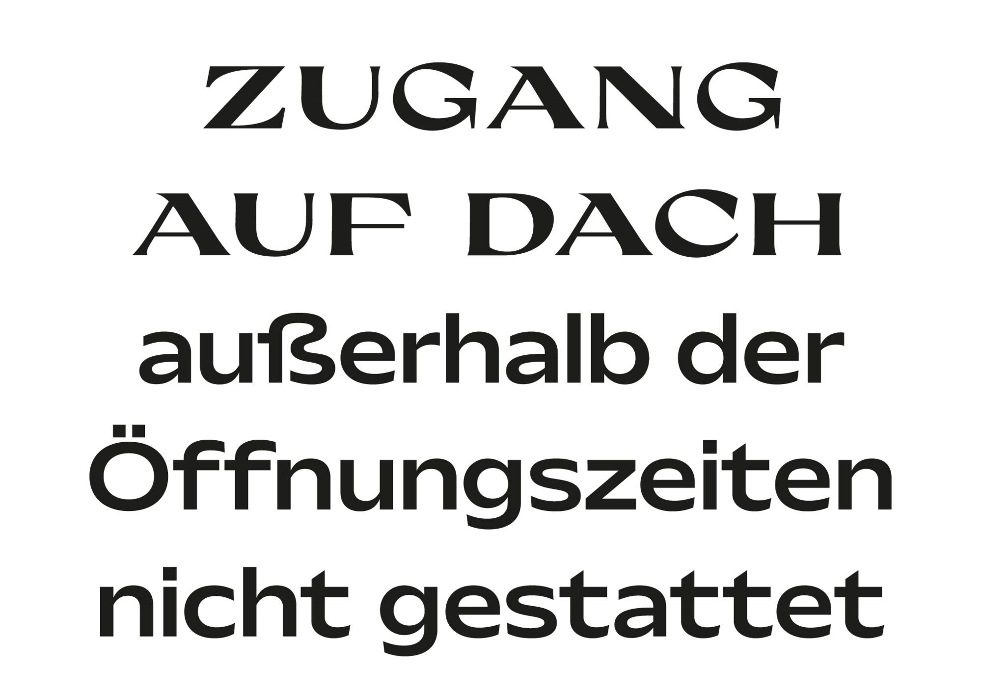 ZUGANG AUF DACH