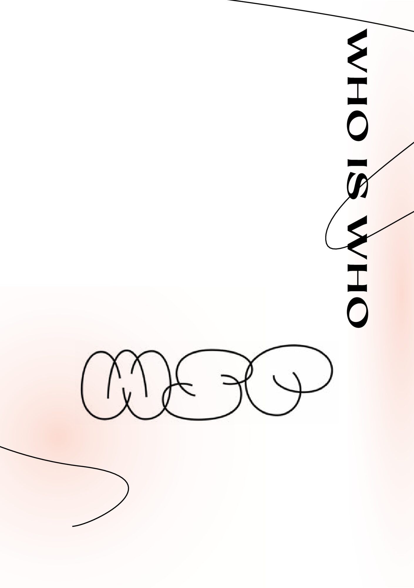 Weiße Seite mit einem hellroten Farbfleck, dem WSP-Logo und dem senkrecht gesetzten Titel „Who is Who“.